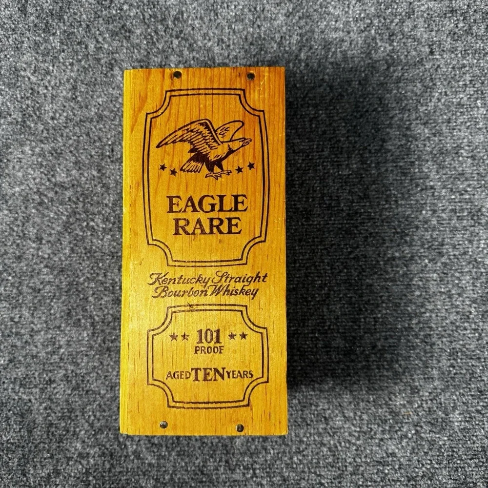 Vintage Eagle Rare 101 Proof Bourbon Wooden Box Only Empty Display Case 10 Year